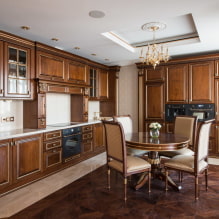 Brown kitchen: combinations, design ideas, real examples in the interior-3