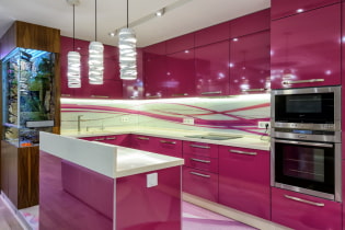 Pink kitchen: a selection of photos, successful combinations and design ideas