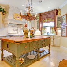 Country style kitchen: features, ideas for home and apartment-7