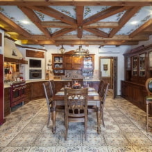 Country style kitchen: features, ideas for home and apartment-8