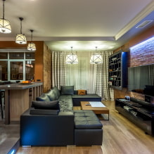 How to divide the kitchen and living room? Best examples of zoning. -0