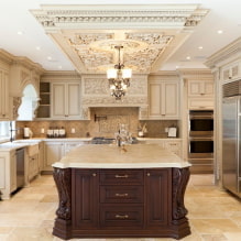 Beige kitchen: photos of real objects, color combinations, design ideas-3