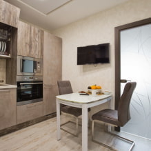 Beige kitchen: photos of real objects, color combinations, design ideas-4