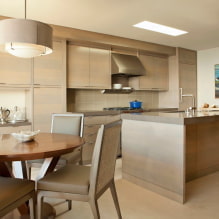 Beige kitchen: photos of real objects, color combinations, design ideas-5