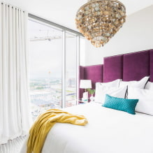 Bedroom in white: photo in the interior, design examples-4