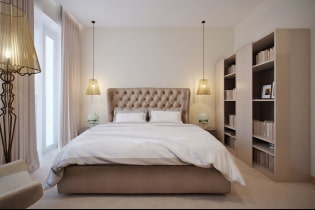 Bedroom in beige tones: photo in the interior, combinations, examples with bright accents