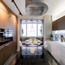 Kitchen design combined with a balcony: photo in the interior, ideas for arrangement-4