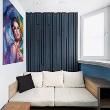 How to decorate the walls on the balcony? Design ideas and photos.-0