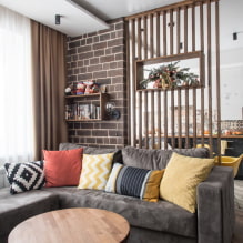 Room zoning: methods and options, examples in the interior-8