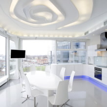 The original ceiling in the interior: design ideas, photos, styles, unusual lighting-0