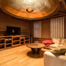 The original ceiling in the interior: design ideas, photos, styles, unusual lighting-2