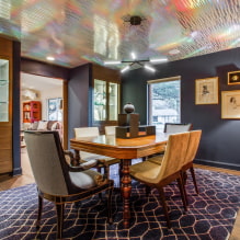 The original ceiling in the interior: design ideas, photos, styles, unusual lighting-4