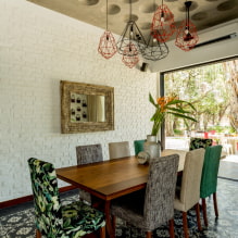 The original ceiling in the interior: design ideas, photos, styles, unusual lighting-5