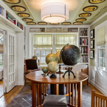 The original ceiling in the interior: design ideas, photos, styles, unusual lighting-7