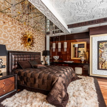 The original ceiling in the interior: design ideas, photos, styles, unusual lighting-10