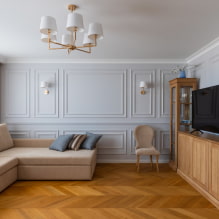 Wall moldings: design examples and placement options-3