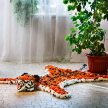 How to make a rug from pompons with your own hands? -2