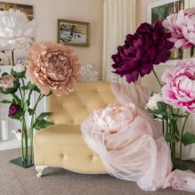 How to make large flowers from corrugated paper? MK step by step-3