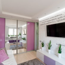 Sliding wardrobe: types, photos in the interior and design options-6