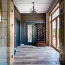 How to decorate the interior of a hallway in a private house? -3