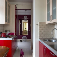 How to make a kitchen in the hallway and hallway? -2