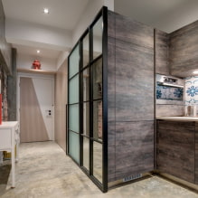 Loft-style hallway design: photo in the interior-4