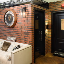 Loft-style hallway design: photo in the interior-6