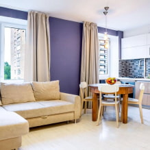 Kitchen-living room interior in Khrushchev: real photos and ideas-1