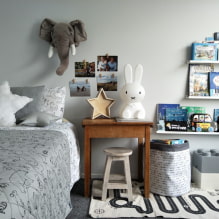 The interior of the nursery in gray: photo review of the best solutions-7