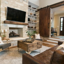 How to create a country style living room design? -5