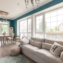 How to create a harmonious living room design in a private house? -8