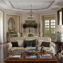 Living room interior in classic style: actual photos and ideas-0