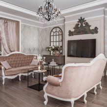 Living room interior in classic style: actual photos and ideas-8
