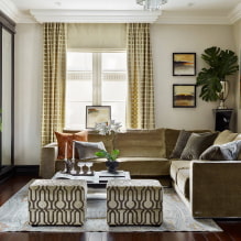 How to decorate the interior design of a living room of 20 sq m? -4