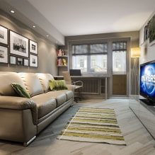 How to create a stylish living room design in Khrushchev? -3