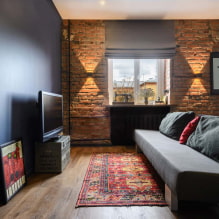 How to correctly decorate a loft-style interior in Khrushchev? -1