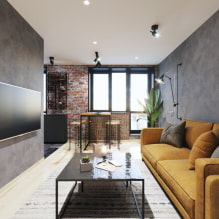 How to correctly decorate a loft-style interior in Khrushchev? -3