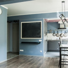 How to correctly decorate a loft-style interior in Khrushchev? -6