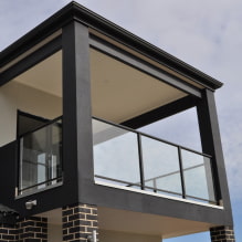 Balcony in a private house: types, decoration and design (50 photos) -3