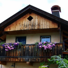 Balcony in a private house: types, decoration and design (50 photos) -4