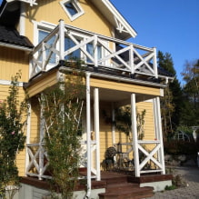 Balcony in a private house: types, decoration and design (50 photos) -6