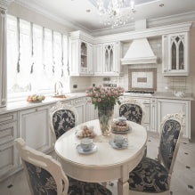 How to organize lighting in a kitchen with a stretch ceiling? -5