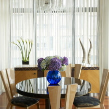 Filament curtains in the kitchen: 40 photos with the best ideas-1