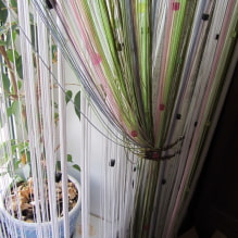 Filament curtains in the kitchen: 40 photos with the best ideas-4