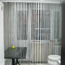 Filament curtains in the kitchen: 40 photos with the best ideas-6