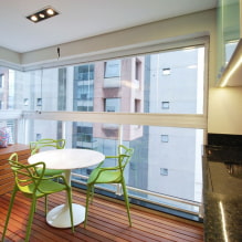 Kitchen on the balcony: design examples and 36 photo-0