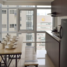 Kitchen on the balcony: design examples and 36 photos-1