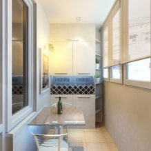 Kitchen on the balcony: design examples and 36 photos-3