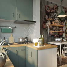 Kitchen on the balcony: design examples and 36 photos-8