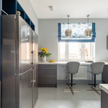 How to arrange furniture in the kitchen? Best options and placement rules-8